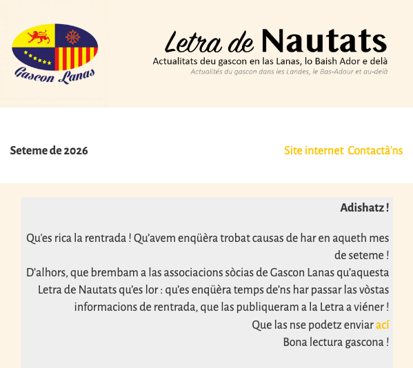Las Letras passadas/ Les dernières Lettres